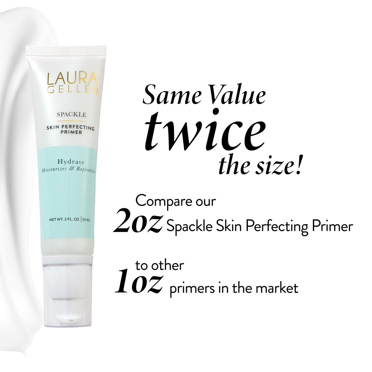 LAURA GELLER NEW YORK lifestyle on vanity showing daily routine time-saving benefit