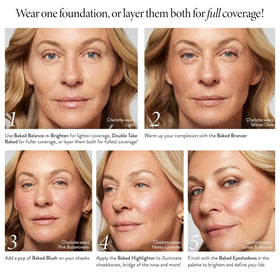 LAURA GELLER swatches on medium skin demonstrating buildable color payoff