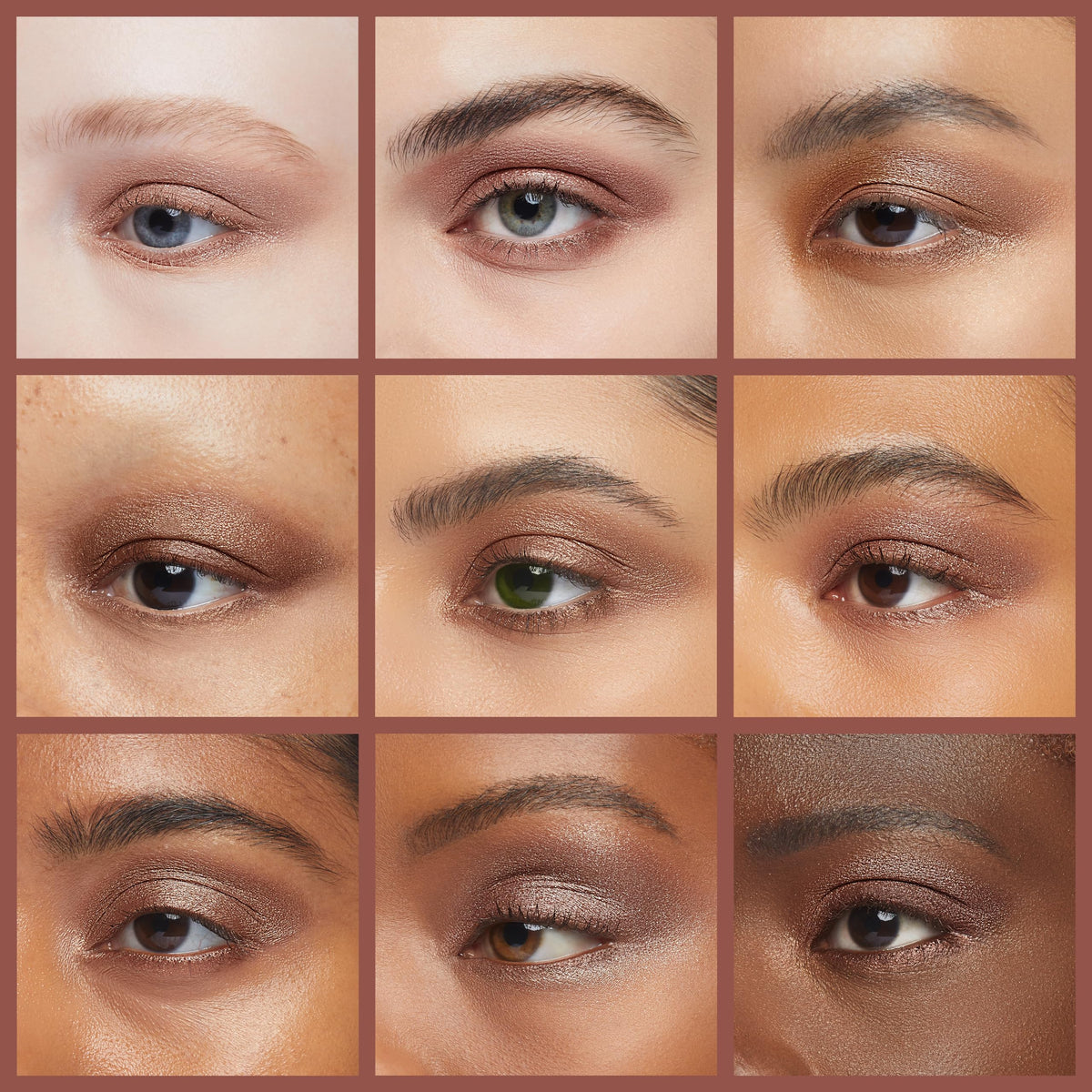 LAURA GELLER NEW YORK swatched on arm showing smokey purple shadow and rich plum liner for color payoff
