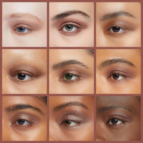 LAURA GELLER NEW YORK swatched on arm showing smokey purple shadow and rich plum liner for color payoff