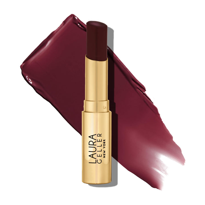 LAURA GELLER NEW YORK front view of twist-up balm showing compact design and ease