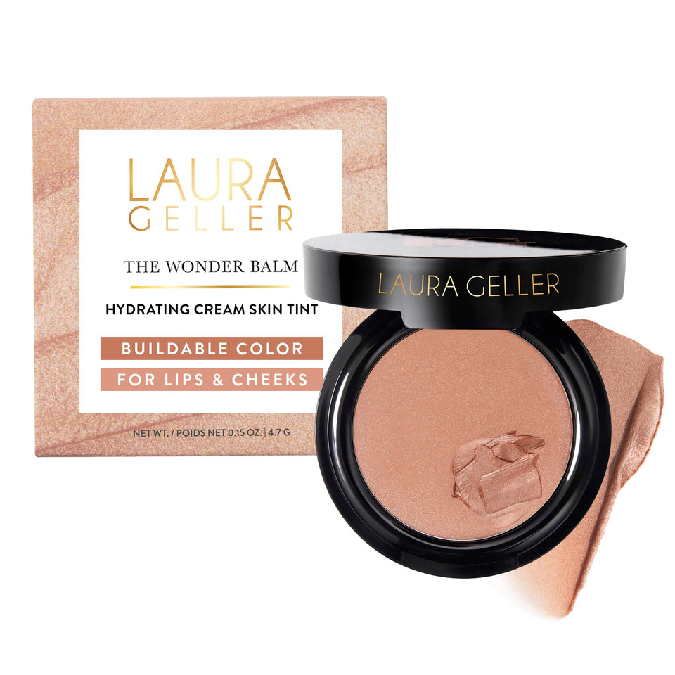 LAURA GELLER NEW YORK front packaging showing product and shade benefit hydrating tint
