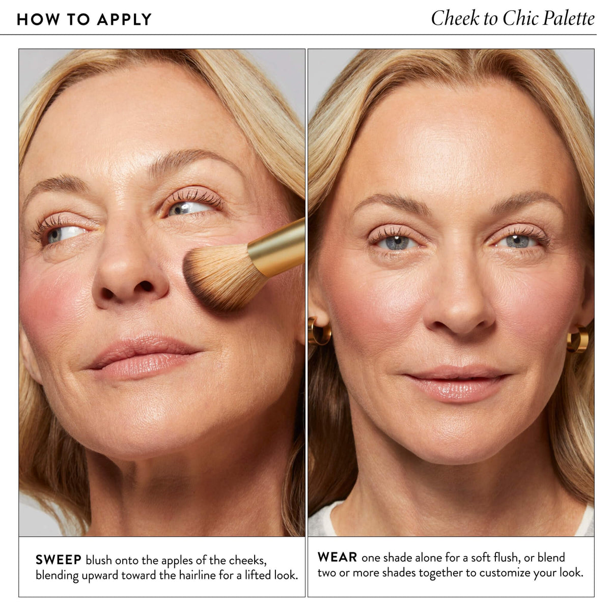 LAURA GELLER NEW YORK arm swatches showing blendable shades and buildable payoff