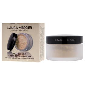 laura mercier application press roll with puff showing long-wear setting technique