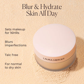 Laura Mercier puff pressing powder to set makeup and control shine
