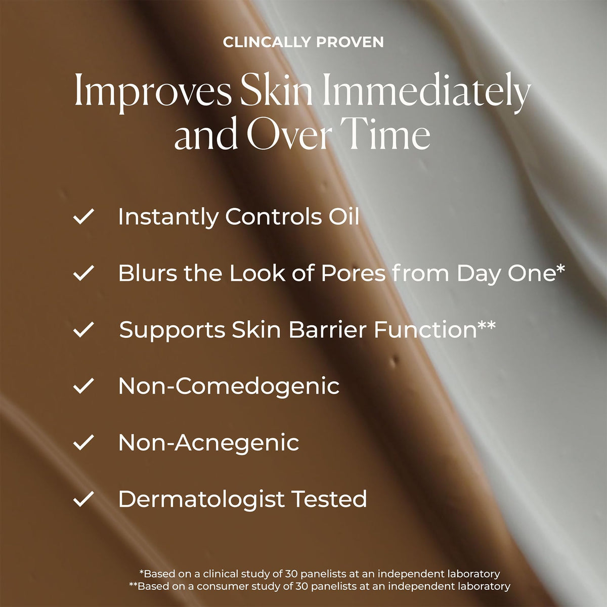 Laura Mercier SPF 30 label visible indicating daily sun protection benefit