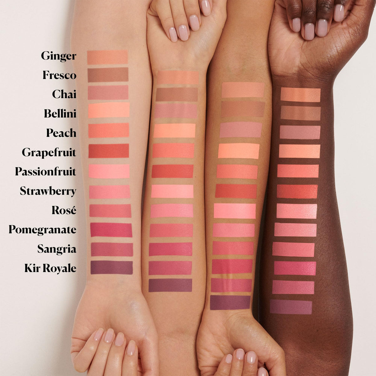 Laura Mercier applied on model cheeks demonstrating natural flush and lasting color