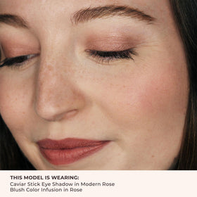Laura Mercier packaging label display highlighting product name and long-wear benefit