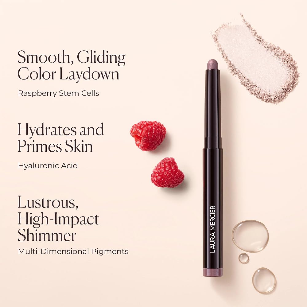 Laura Mercier texture close-up showing creamy formula and rich pigment