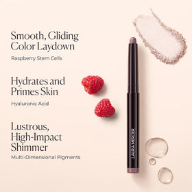 Laura Mercier texture close-up showing creamy formula and rich pigment