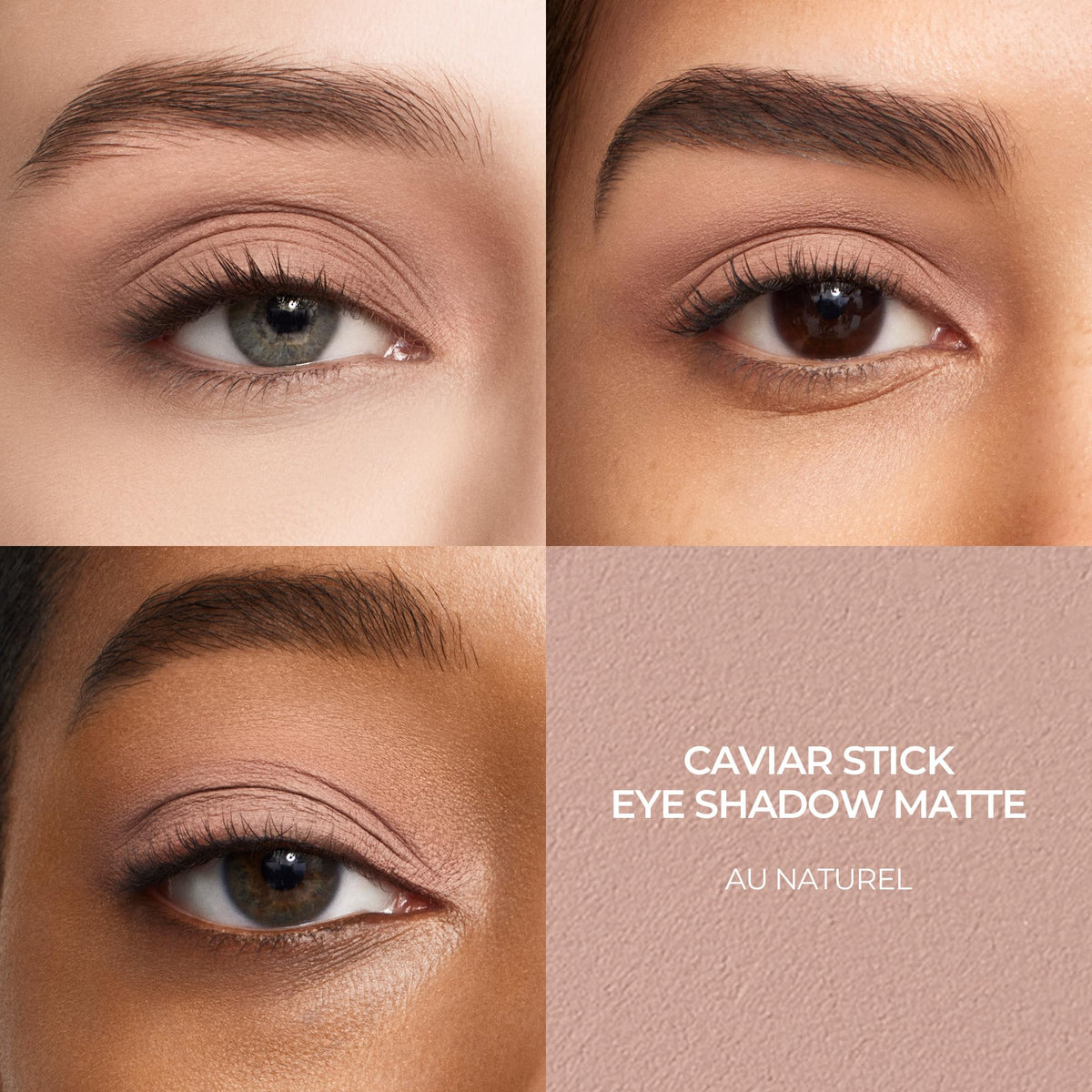 Laura Mercier open twist detail revealing creamy stick, shows easy application