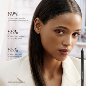 Laura Mercier demo of tightline application enhancing lash definition