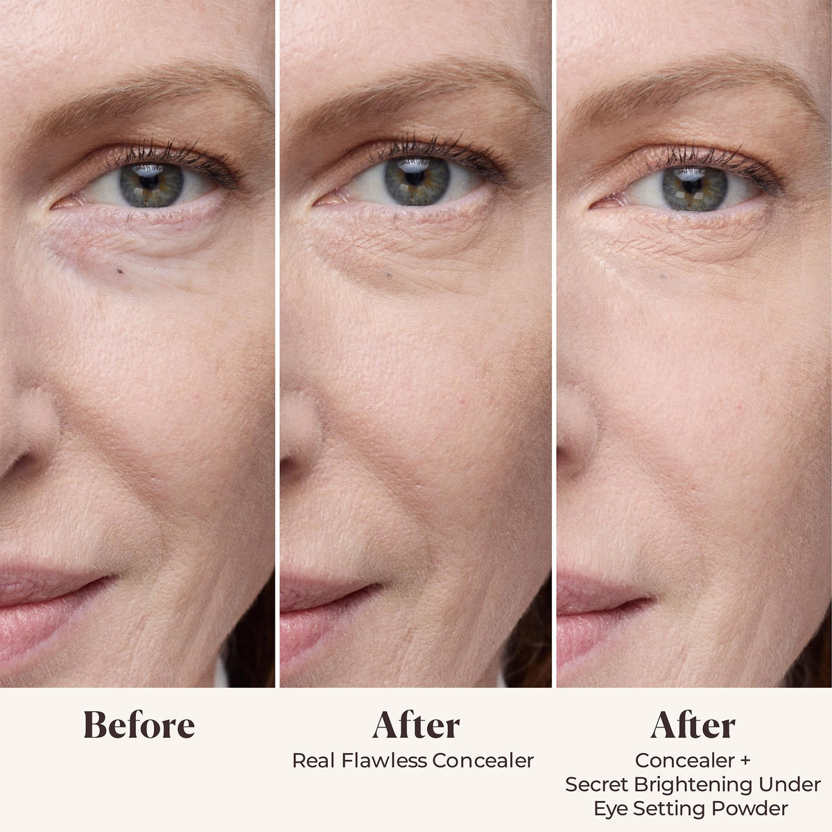 Laura Mercier powder pan open to reveal finely milled under-eye setting powder
