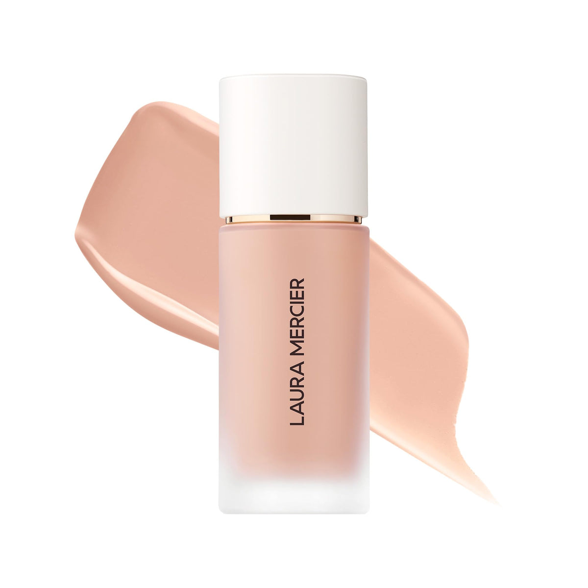 Laura Mercier front bottle displaying elegant packaging and reliable coverage