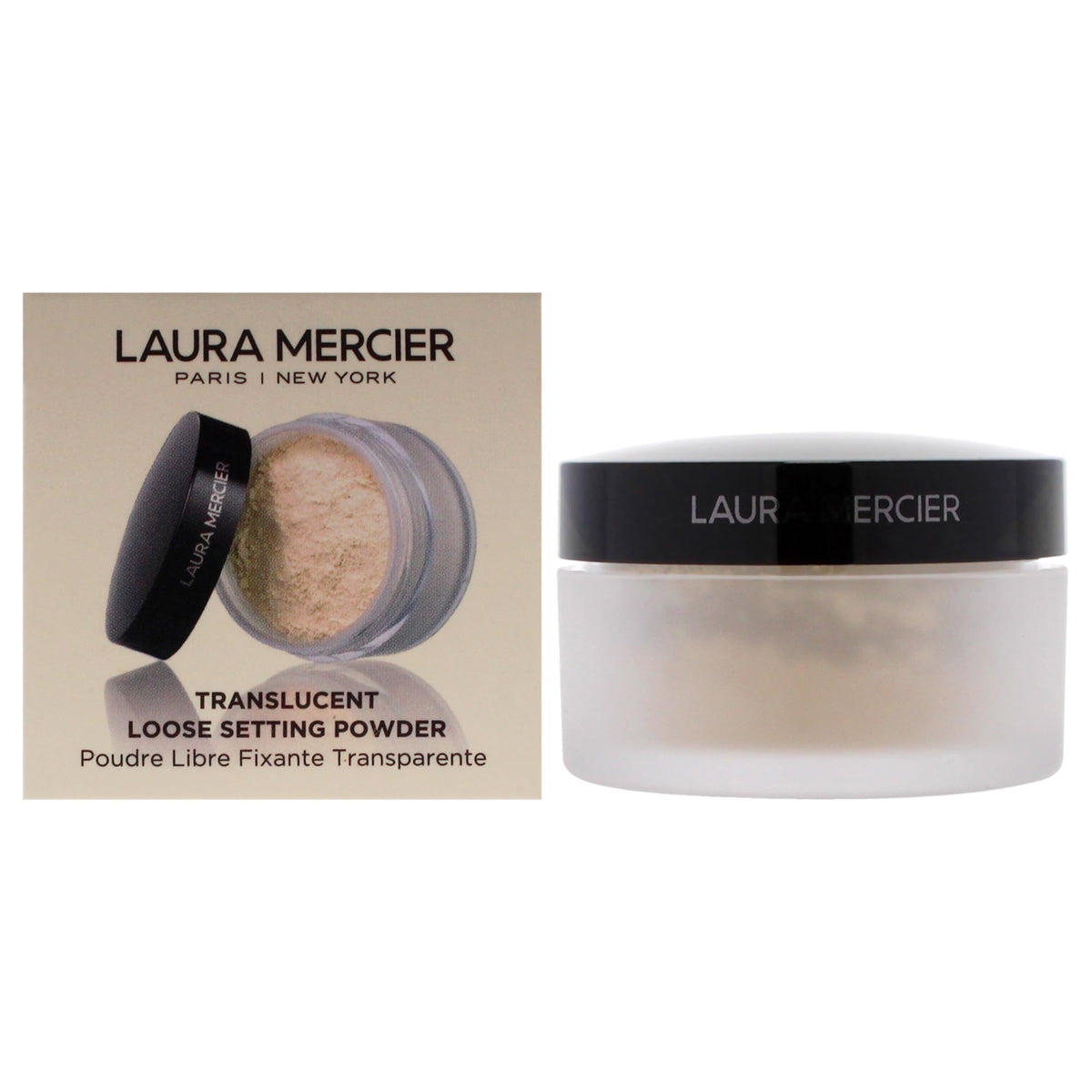 laura mercier front jar view showing product and brand for reliable matte finish