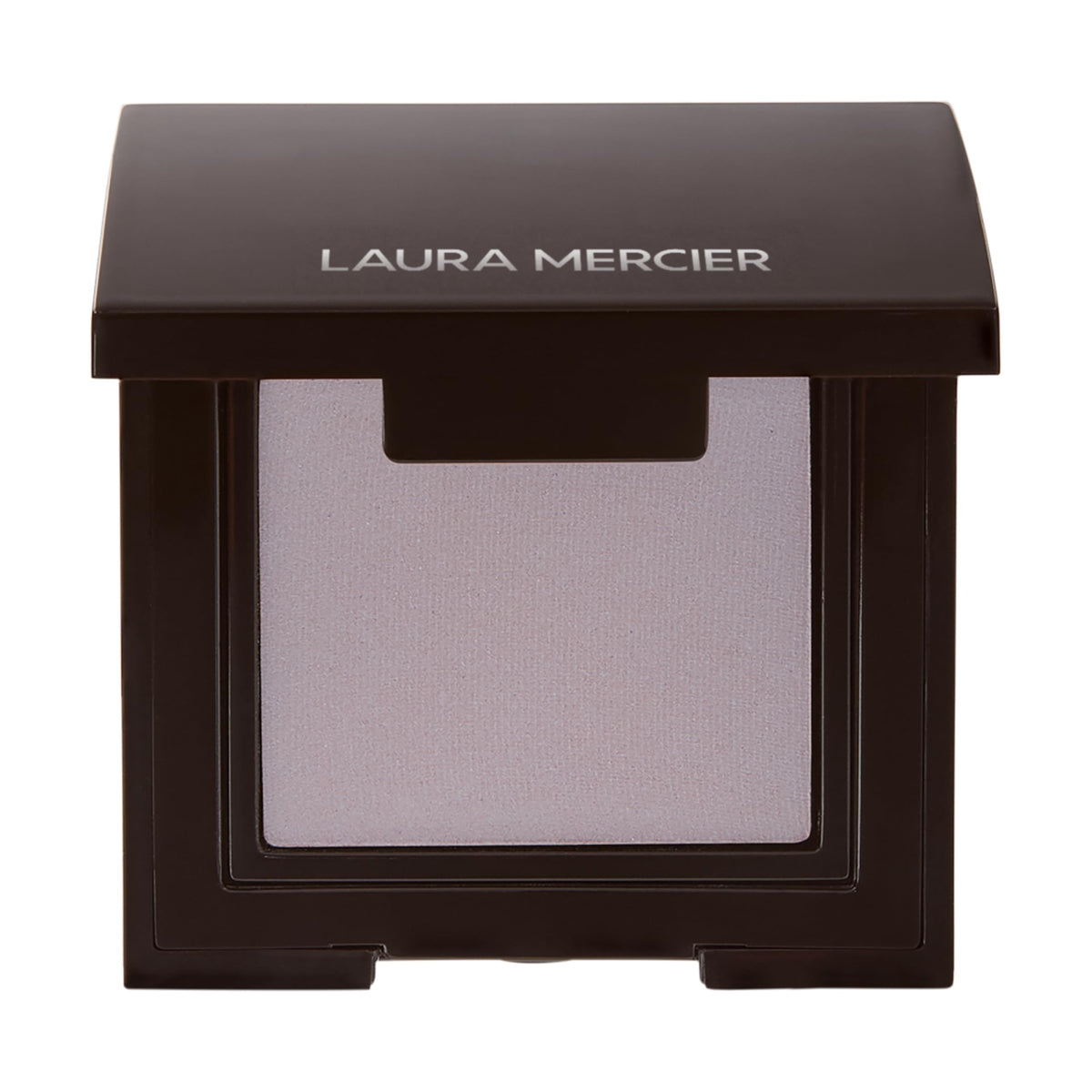 Laura Mercier front packaging showing Plum Smoke eyeshadow and color payoff