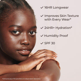 Laura Mercier label closeup showing ingredient list and skincare focus