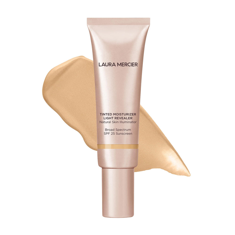 Laura Mercier front packaging showing product tube and brand clarity for easy selection