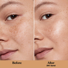 Laura Mercier opened cap revealing cream texture for smooth, blendable hydration