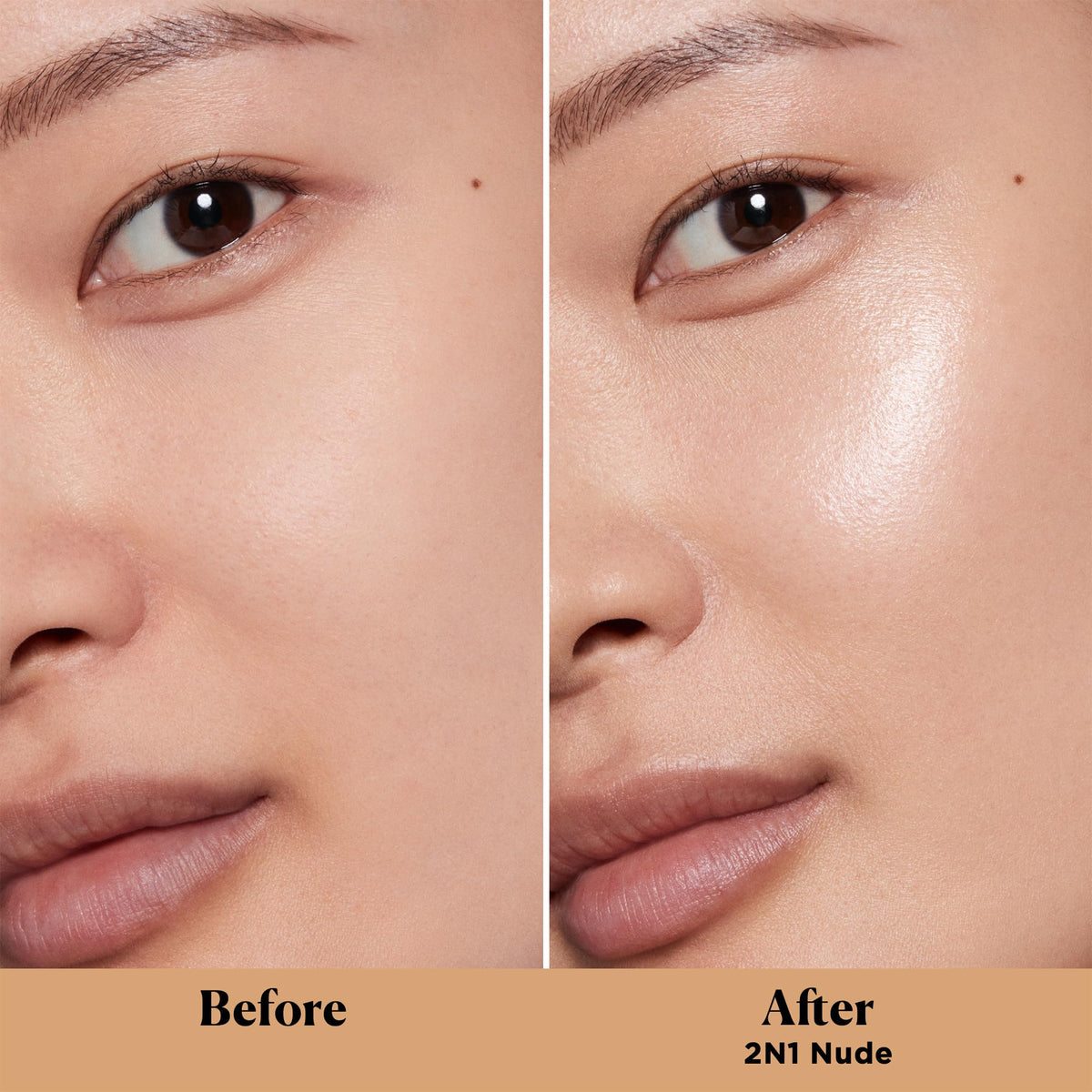 Laura Mercier close-up of shade-specific pearl blend adding radiance