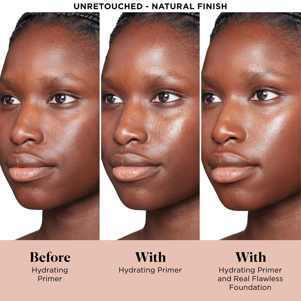 Laura Mercier primer hydrating travel size with cap emphasizing portability for on-the-go touch ups