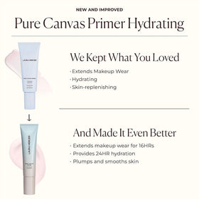 Laura Mercier primer hydrating on bathroom counter lifestyle shot highlighting daily routine hydration benefit