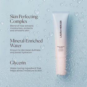 Laura Mercier primer hydrating beside foundation comparing smoother, longer-lasting makeup base benefit