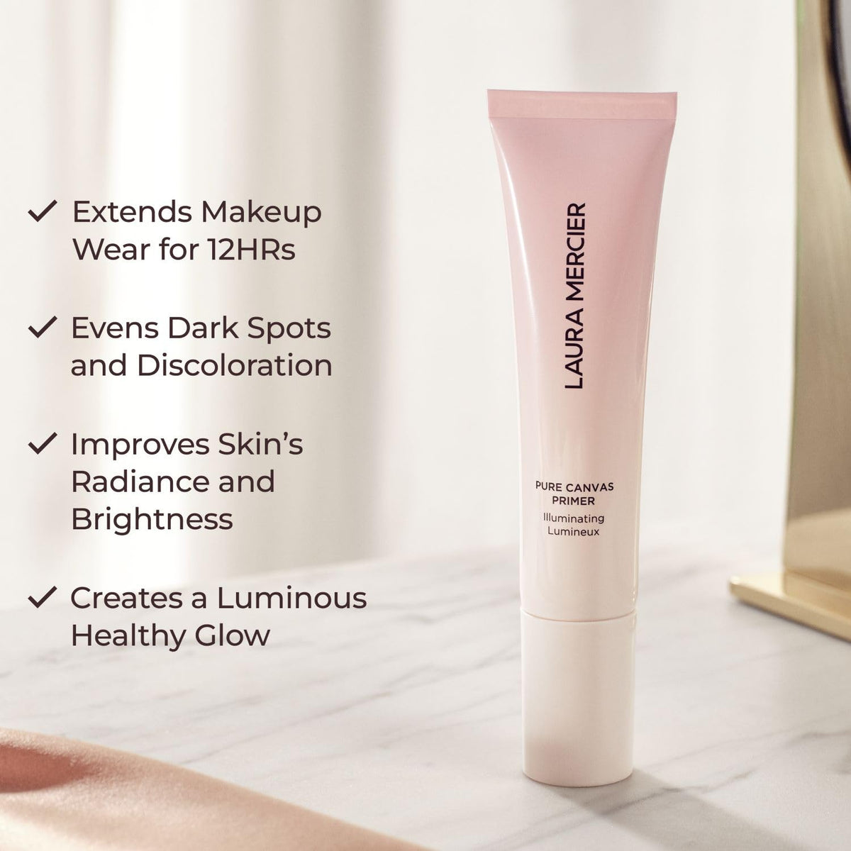 Laura Mercier Porcelain Flower extract visual highlighting brightening ingredient