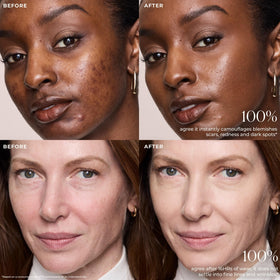 Laura Mercier ingredient list label highlighting vitamins C and E for skin support