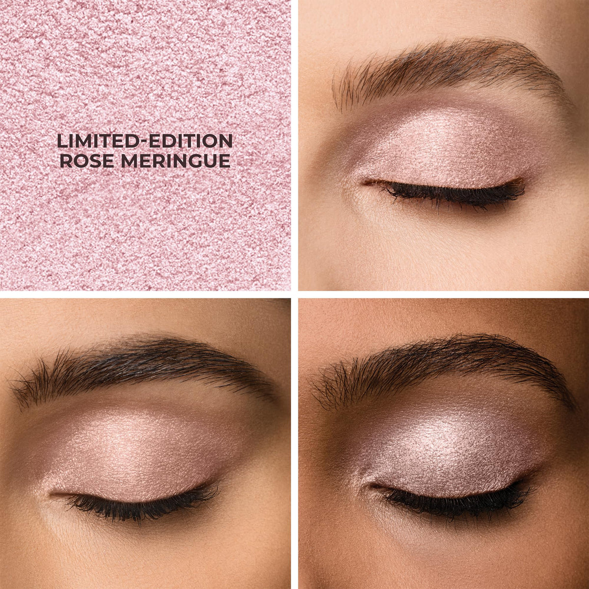 Laura Mercier shades opened laydown revealing Strapless Wild Rose Rose Meringue benefits