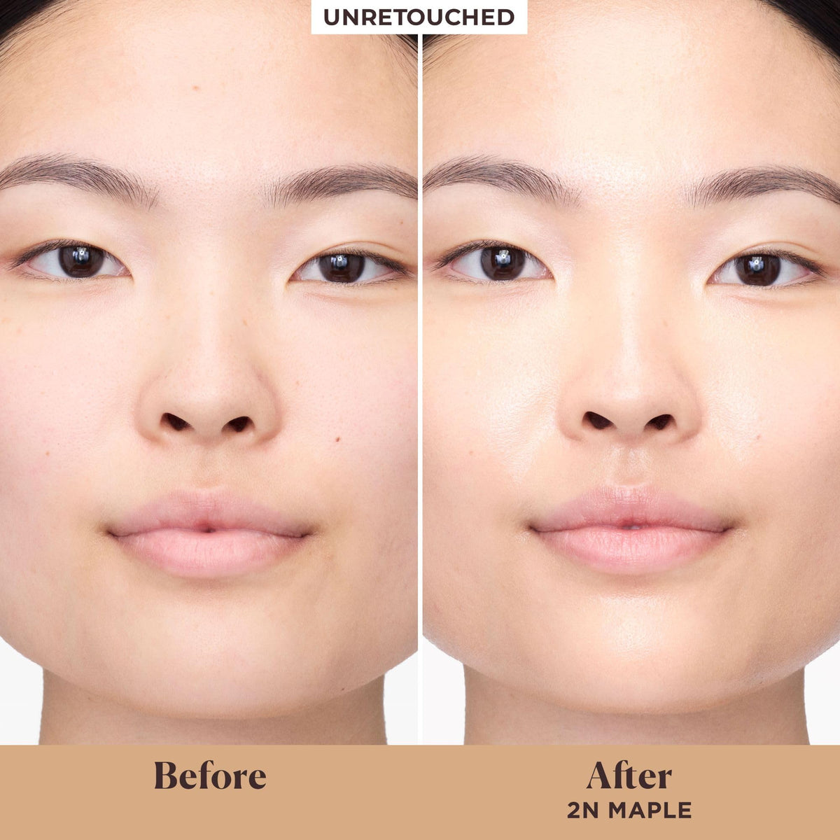 Laura Mercier swatch on arm Maple shade demonstrating sheer coverage