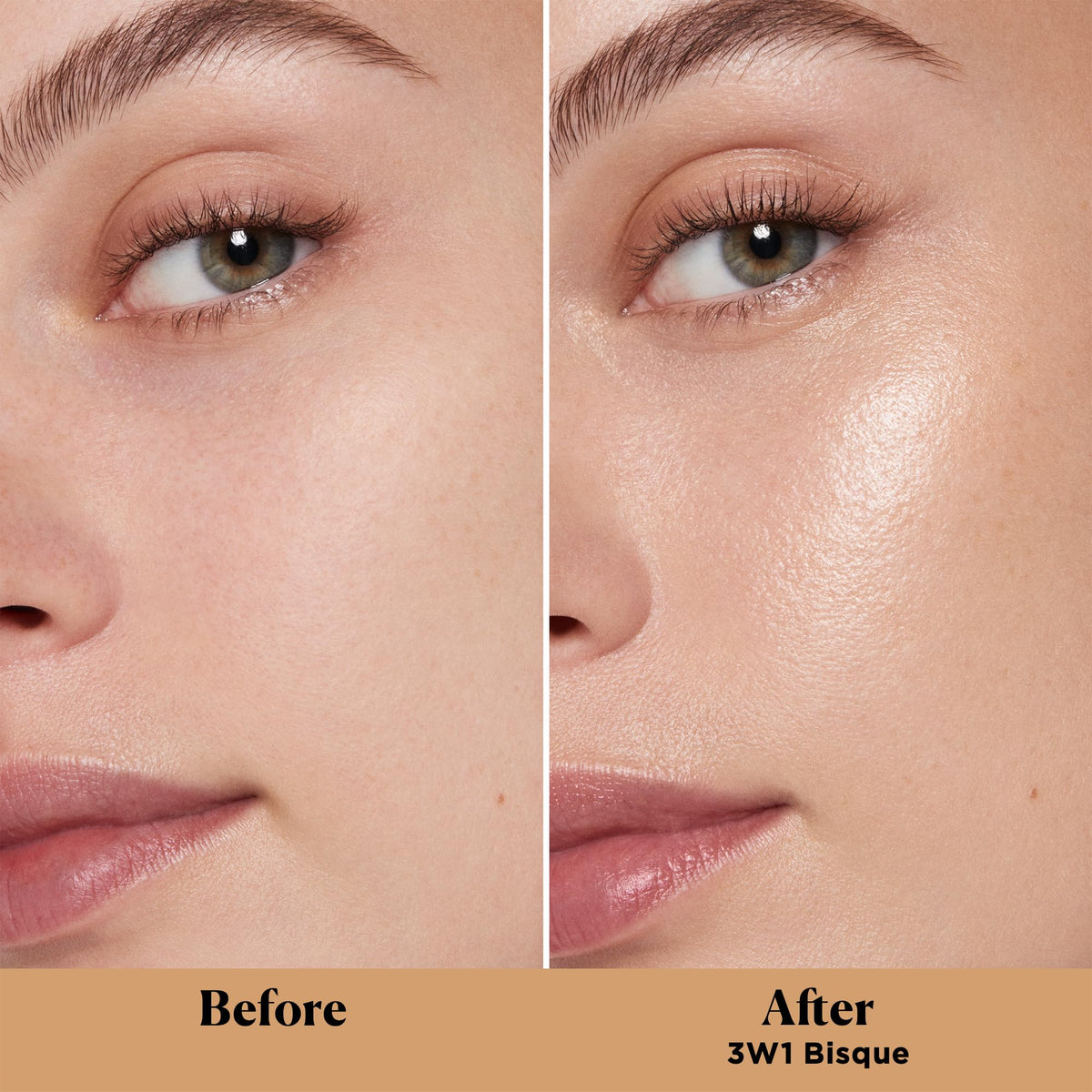 Laura Mercier cream-to-serum texture close-up showing lightweight hydrating finish