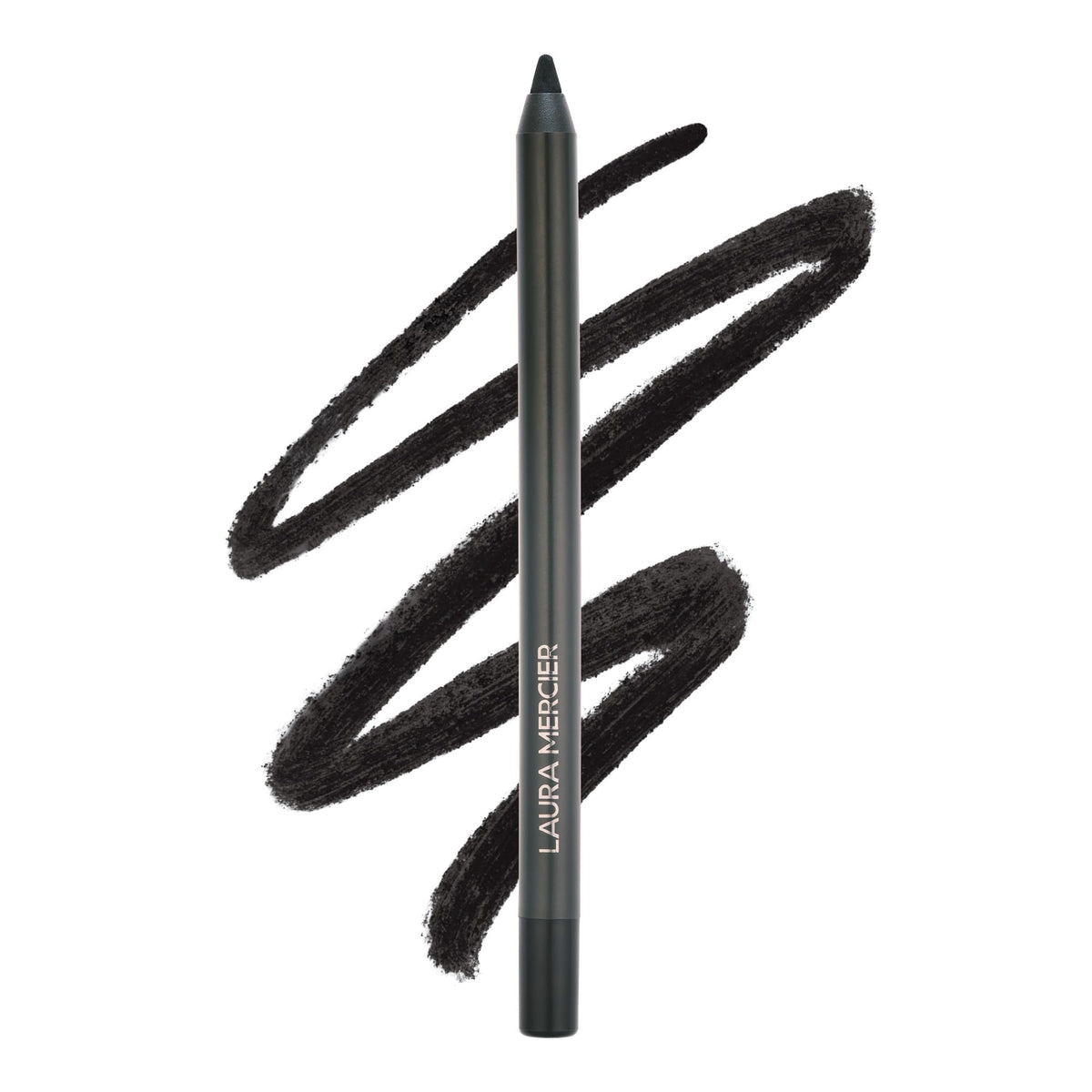 Laura Mercier front packaging showing sleek pencil and brand identity for quick selection
