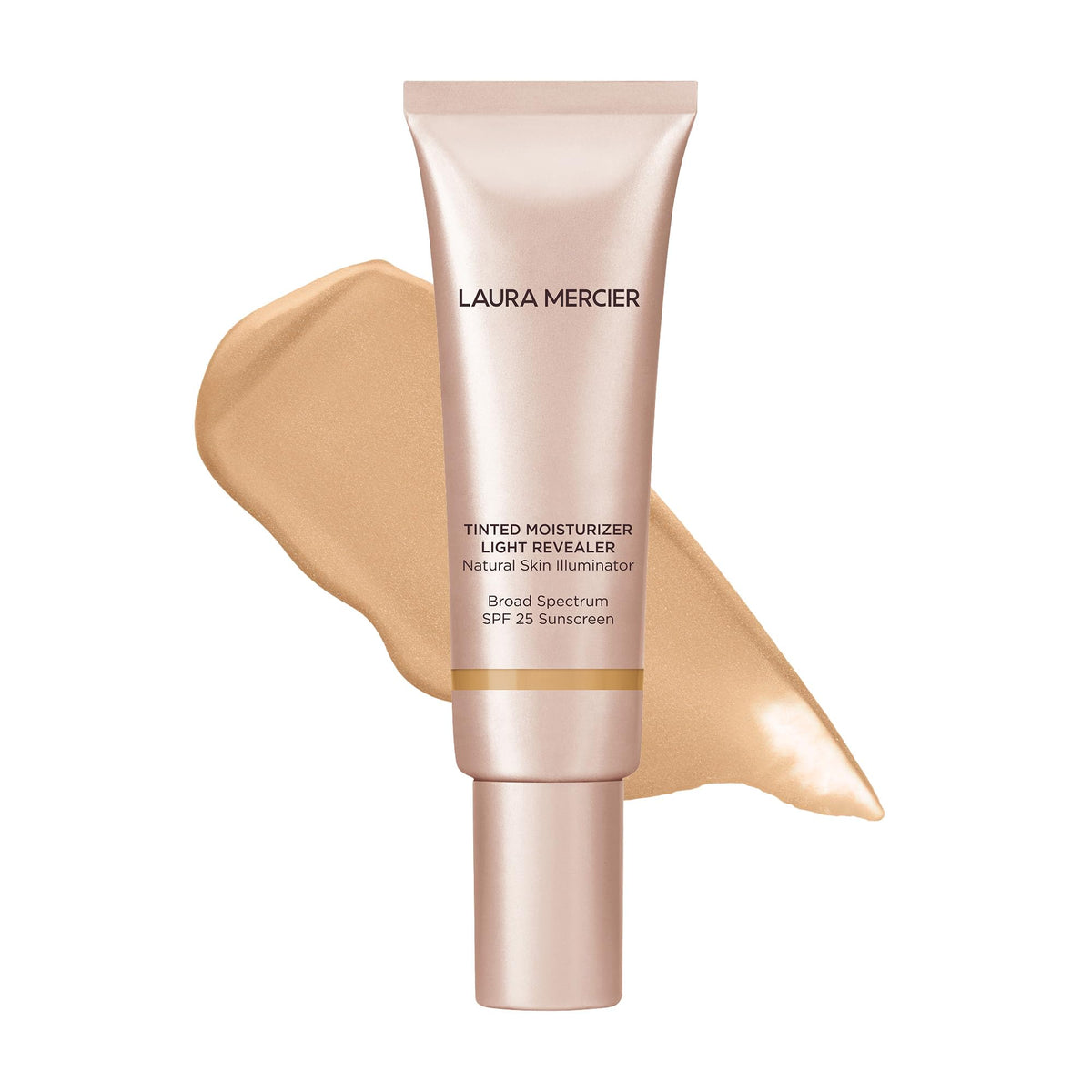 Laura Mercier front bottle showing product and shade, highlighting easy everyday use