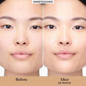 laura mercier cap and label close-up showing product details and portability
