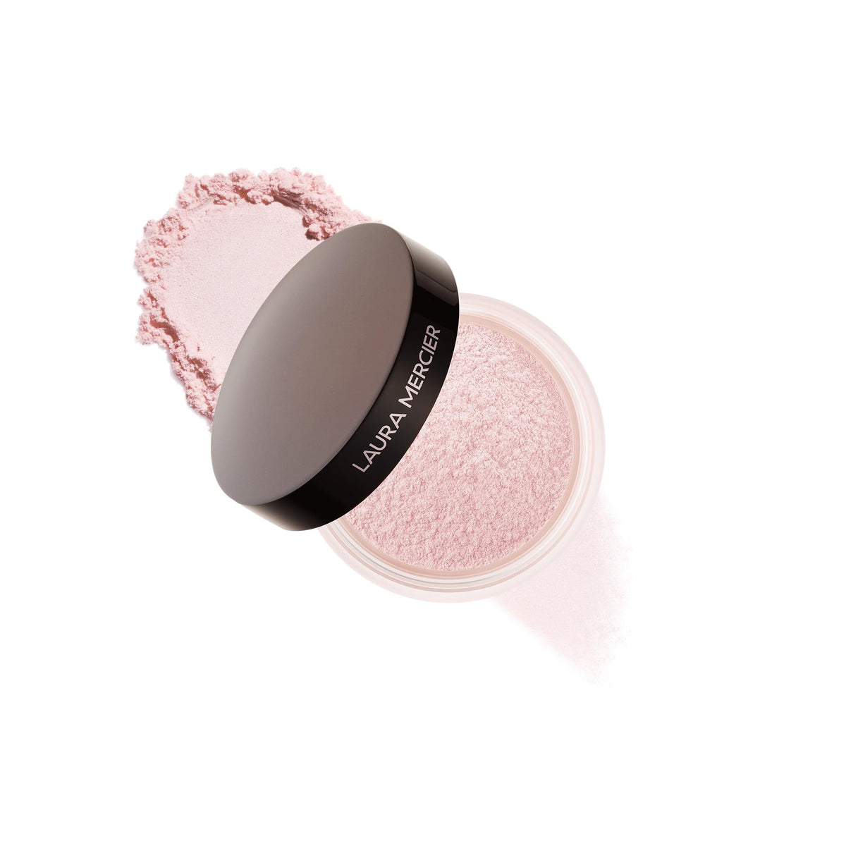 Laura Mercier compact front view showing sleek packaging and easy access benefit