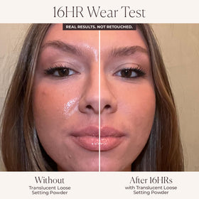 Laura Mercier velour puff detail demonstrating soft applicator for even application
