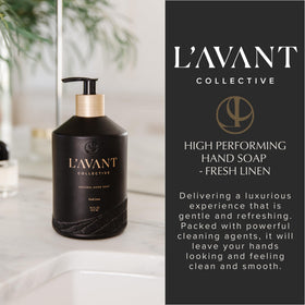 L'AVANT Collective ingredient label close-up showing plant-based transparency