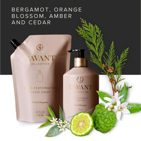 L'AVANT creamy lather texture close-up demonstrating moisturizing foam