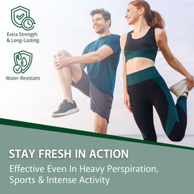 Athlete wearing sneakers using Lavilin for durable odor protection