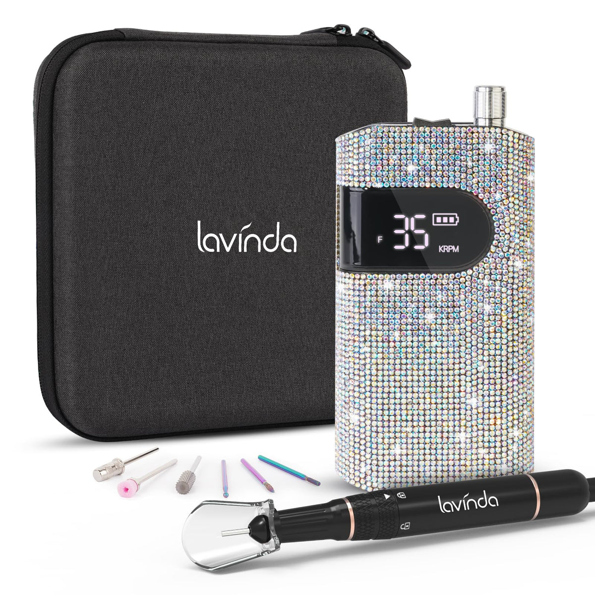 Lavinda front view of drill showing sleek design and professional finish