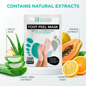 lavinso application step with feet in booties demonstrating comfort and one-hour wear benefit