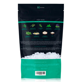 lavinso product on bathroom shelf staged for weekly foot care routine