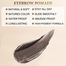 LAVONE brush spoolie blending brows for a softer natural finish