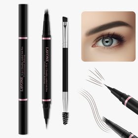 LAVONE close-up microblading pen tip creates precise hair-like strokes