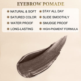 LAVONE dual‑ended brush showing spoolie and angled side for blending
