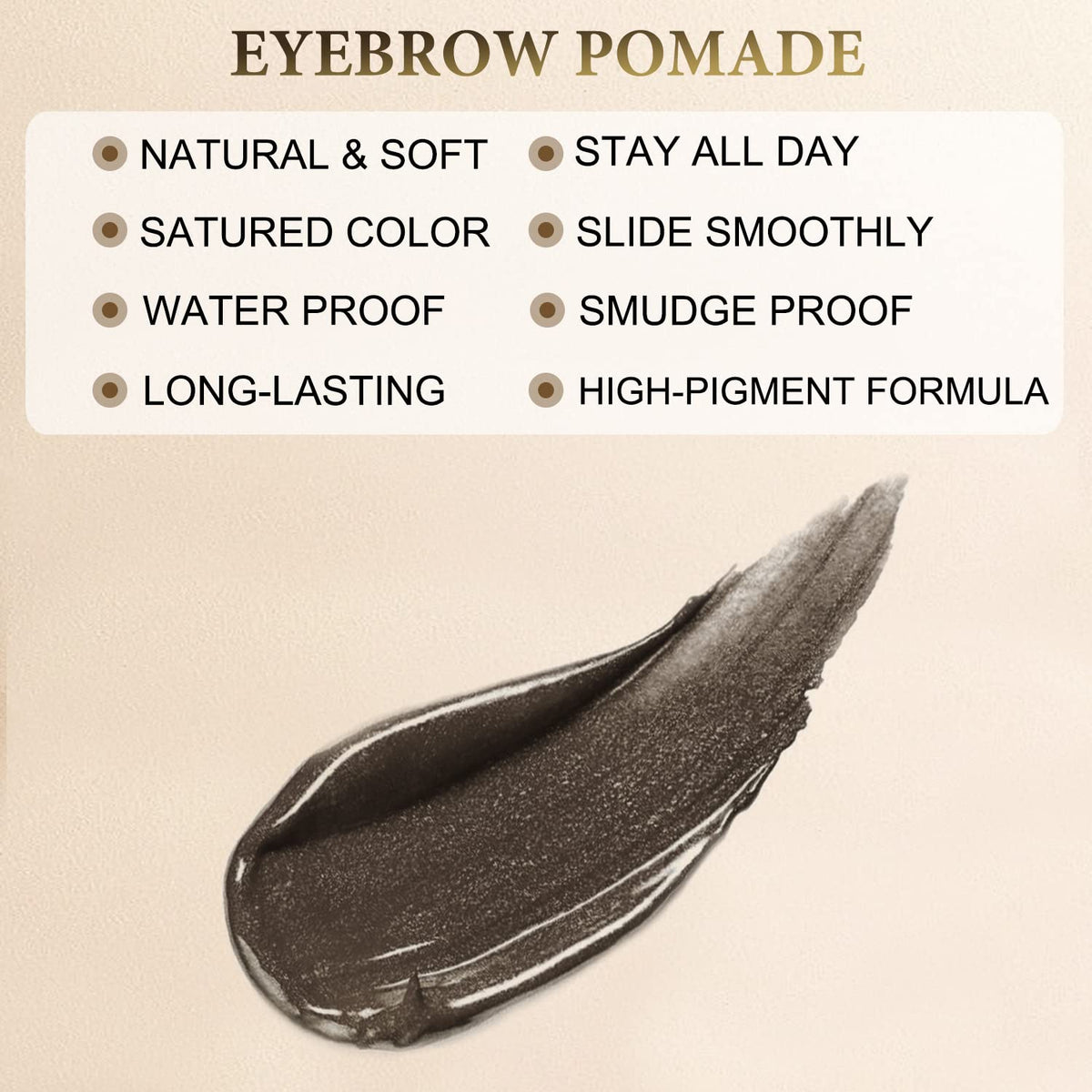 LAVONE dual-ended brush with angled brush and spoolie for blending