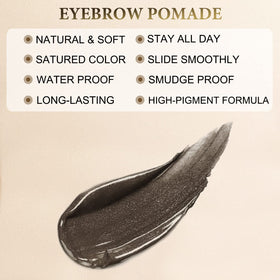 LAVONE dual-ended brush with angled brush and spoolie for blending