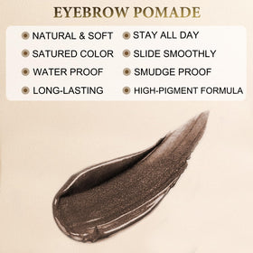 LAVONE dual-ended brush showing angled brush and spoolie for blending and grooming