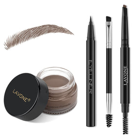 LAVONE front packaging of full eyebrow and eyeliner kit for quick styling
